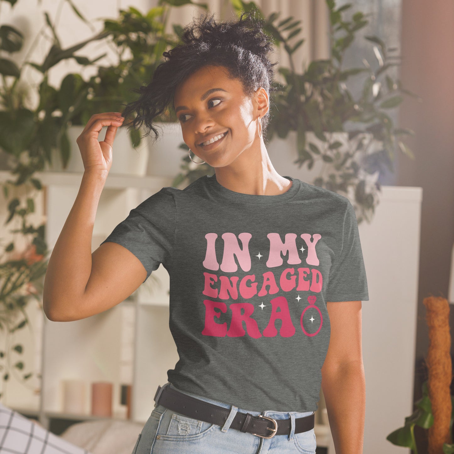 Funny Engagement Fiance In My Engaged Era Bachelorette Party T-Shirt