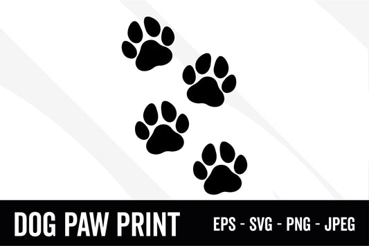 Dog Paw Prints SVG