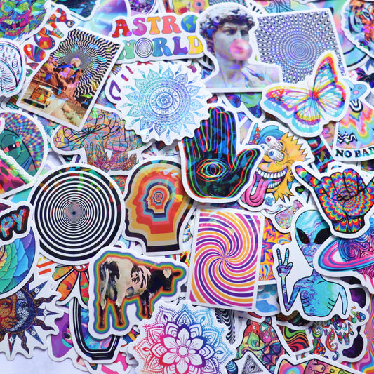 Trippy Psychedelic Stickers for Adults