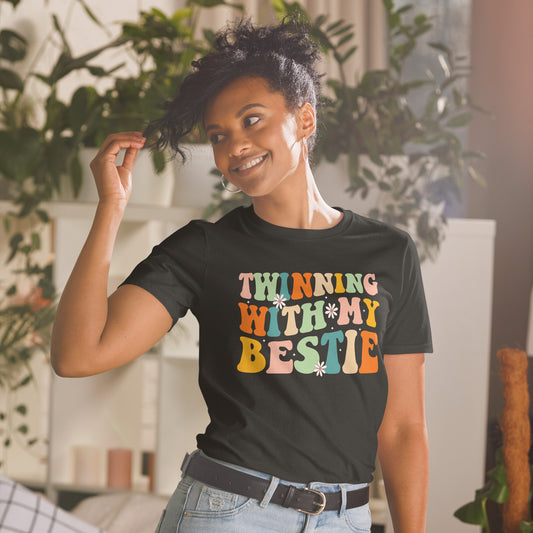 Twinning With My Bestie Twins Day T-Shirt