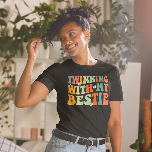 Twinning With My Bestie Twins Day T-Shirt
