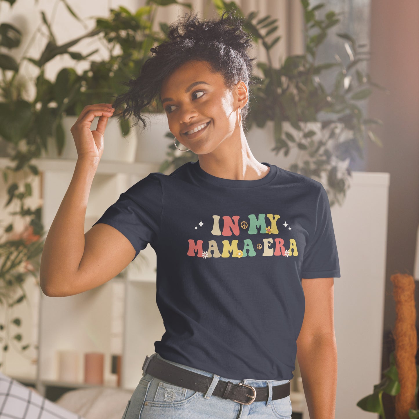 Funny Mother's Day In My Mama Era Retro Groovy Mom Life T-Shirt