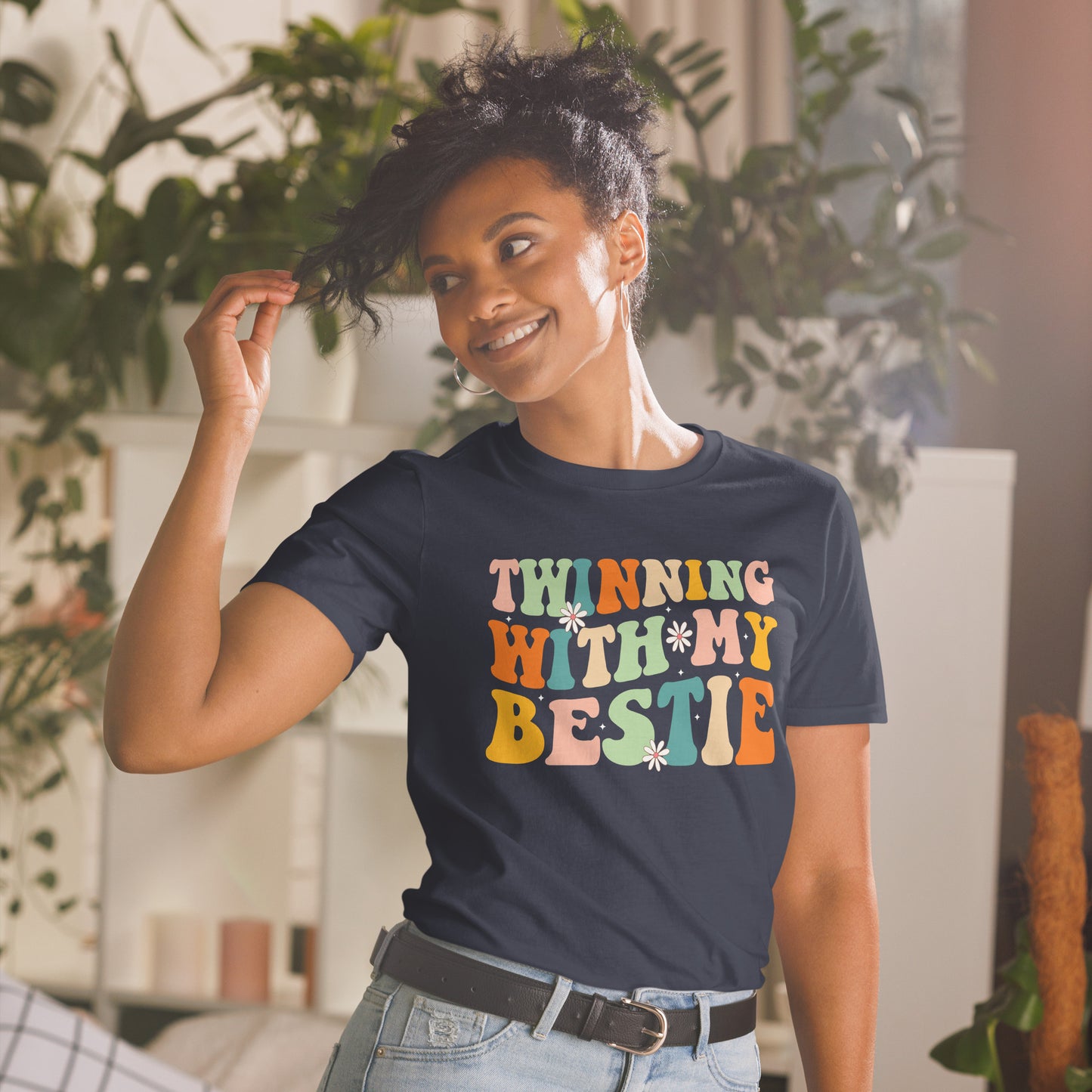 Twinning With My Bestie Twins Day T-Shirt