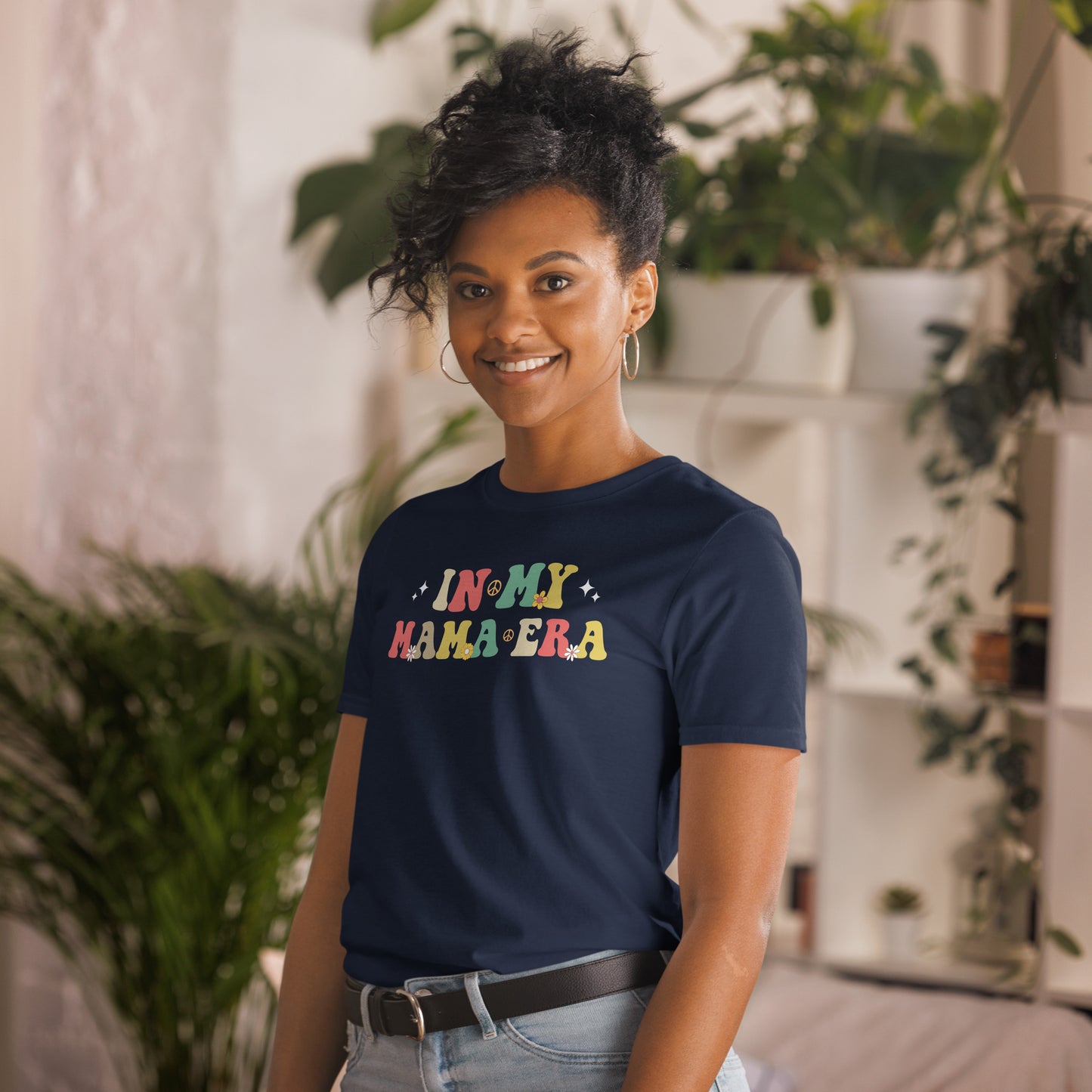 Funny Mother's Day In My Mama Era Retro Groovy Mom Life T-Shirt