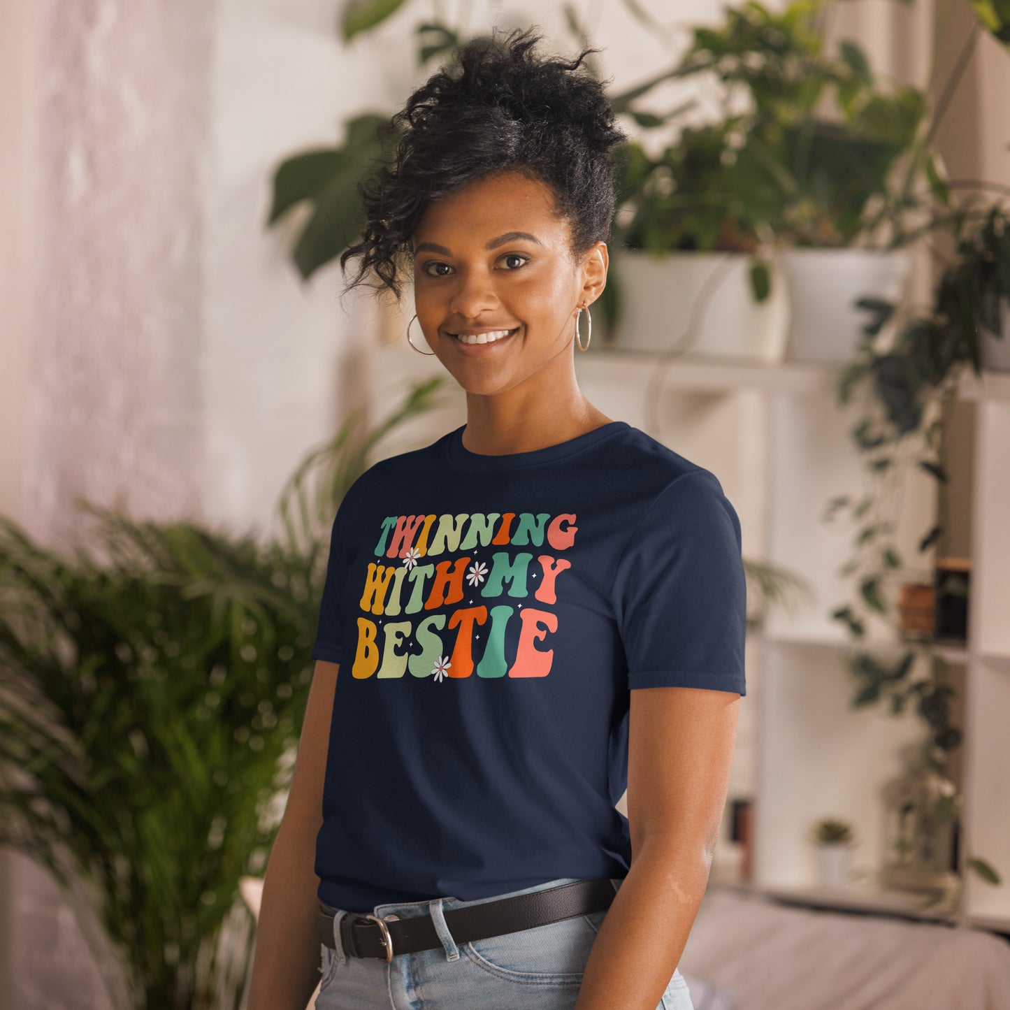 Twinning With My Bestie Twins Day T-Shirt