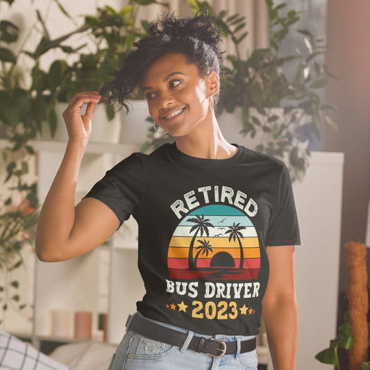 Retired Bus Driver 2023 School Bus Driver Retirement T-shirt
