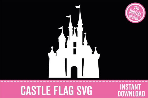 castle flag silhouette