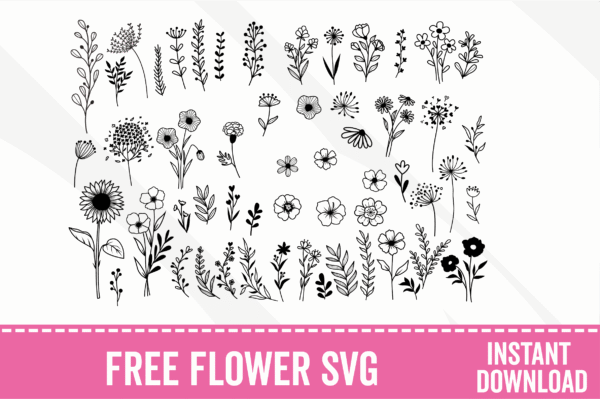 Free Flower SVG Bundle Instant Download - Image 2