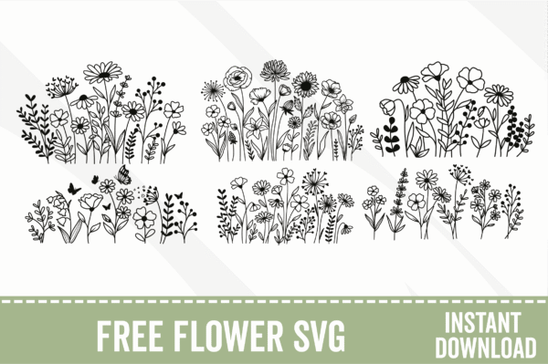 wildflower svg bundle free