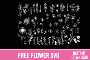 Free Flower SVG Bundle Instant Download