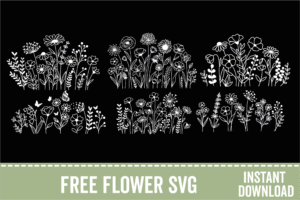 free wildflower svg bundle
